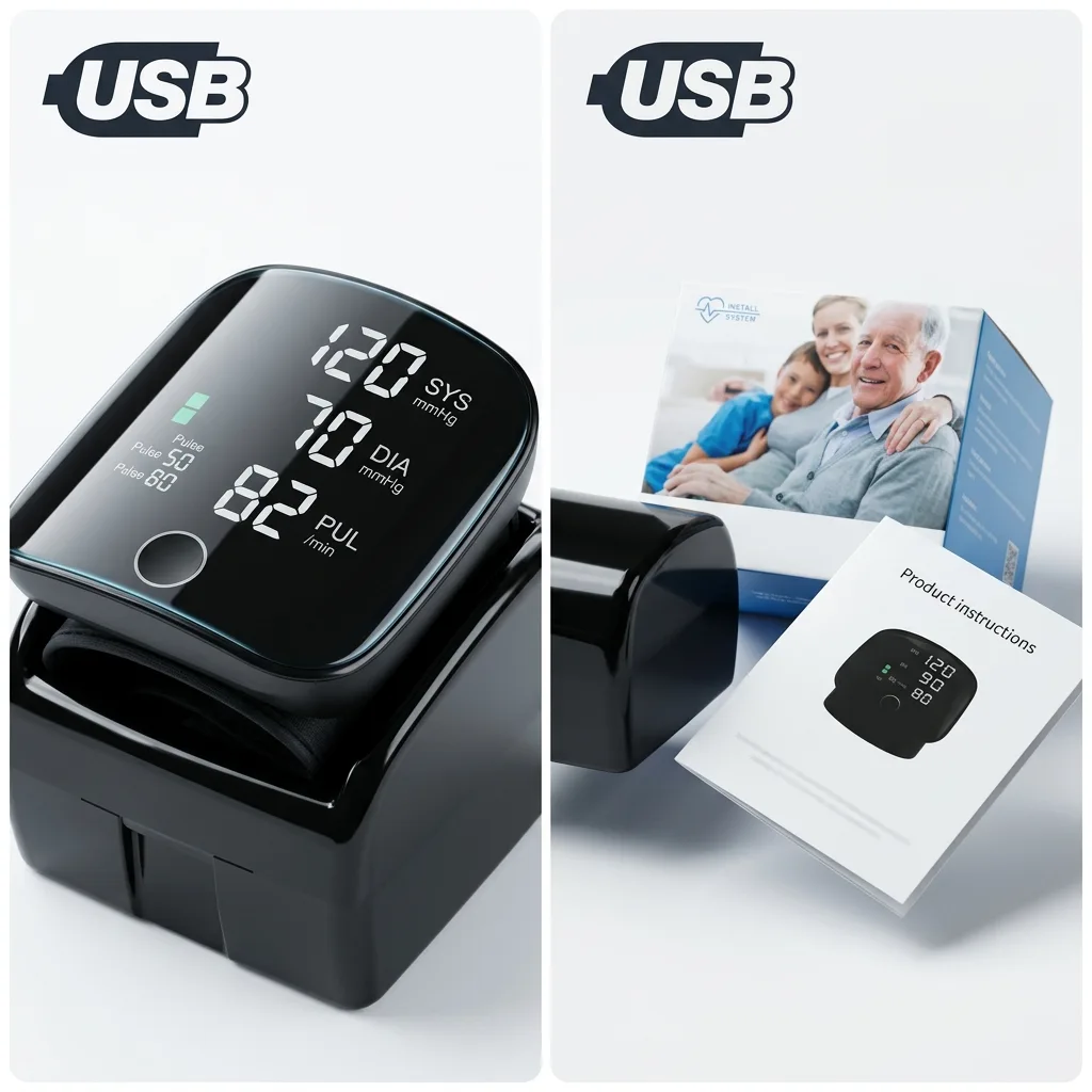Rechargeable Digital Blood Pressure Monitor