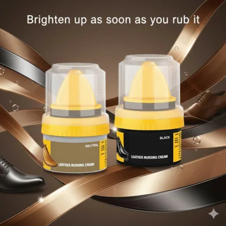 2 pcs leather shoe polish(1 pcs Black+1 pcs Brown)